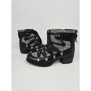Merrell Shoes Women's 5 Shiloh II Warm Boots Heeled Leather‎ Felt J004420 Black